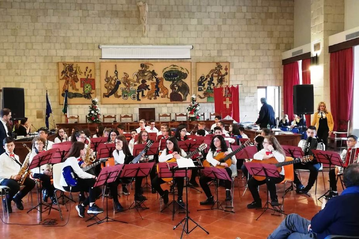 Primo premio al concorso musicale di Tarquinia per l'orchestra della scuola di Petralia Soprana