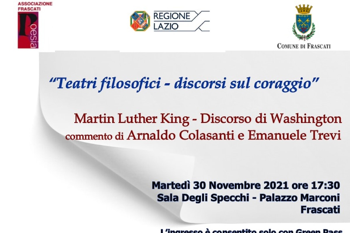 Teatri Filosofici - Discorsi sul coraggio - Martin Luther King - Washington 1963