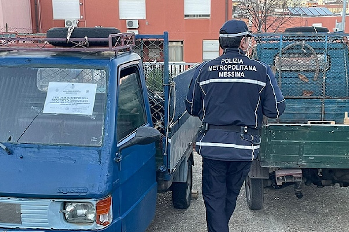 Messina - Polizia metropolitana, azione congiunta con la Polizia municipale