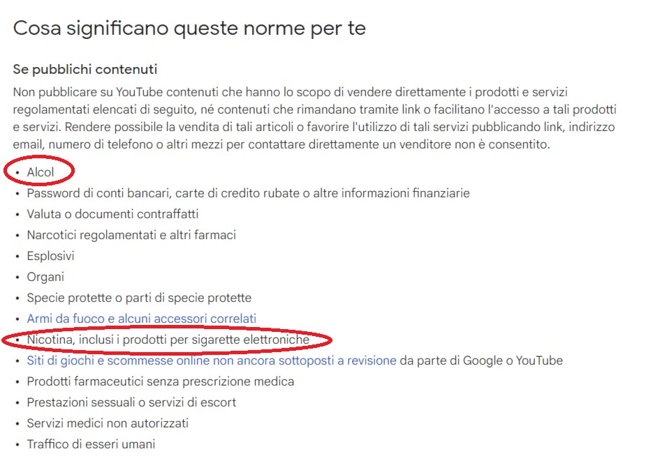 YouTube e vaping. L'allergia di Adpocalypse al Glicole