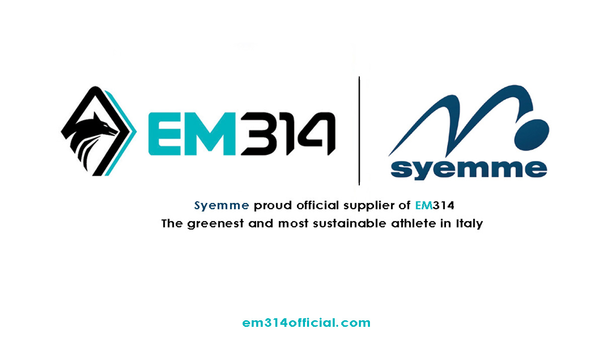 Syemme fornitore ufficiale di EM314 - l’Atleta più green e sostenibile d’Italia