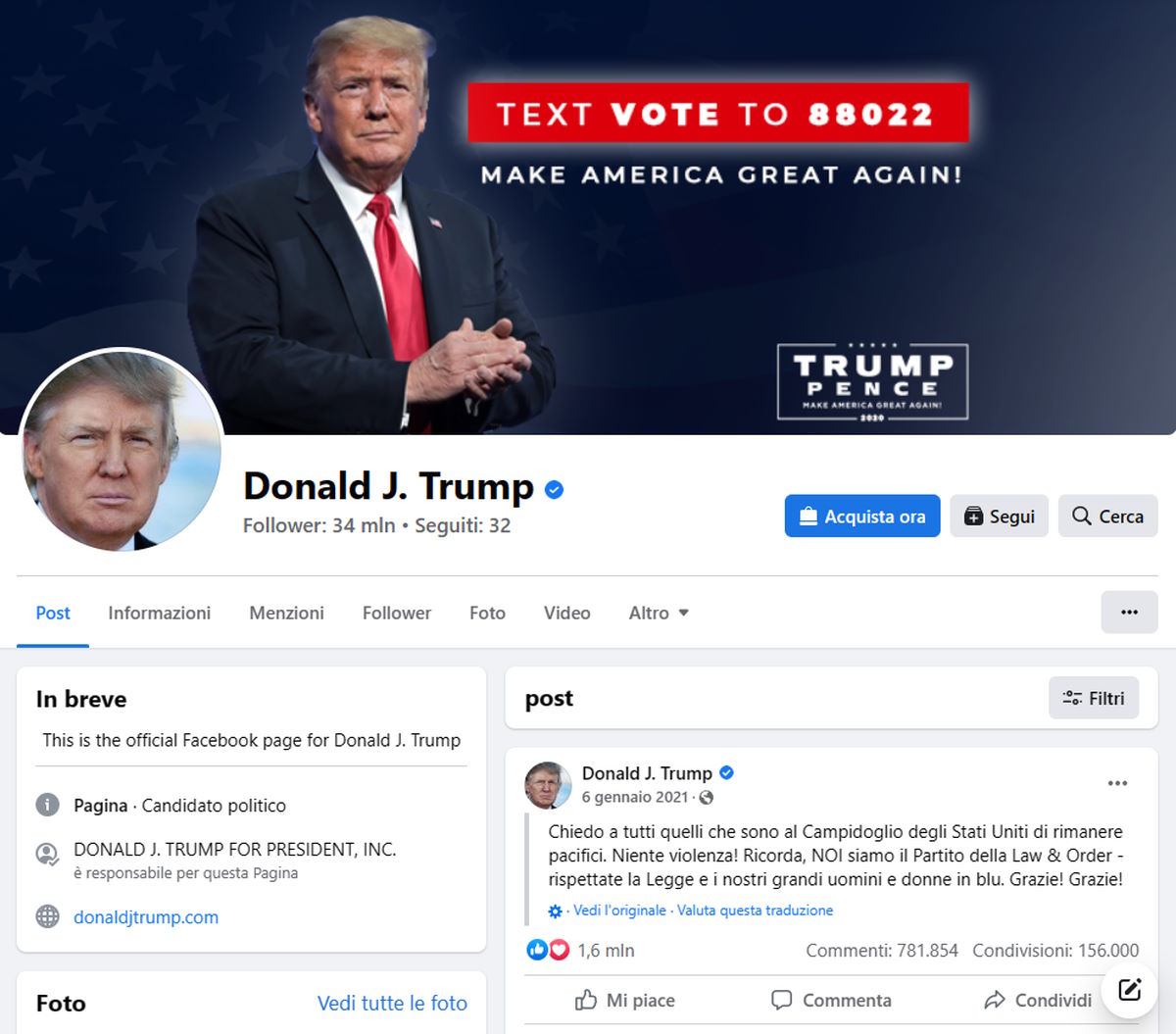 Anche Meta fa marcia indietro: se Trump vuole potrà riutilizzare sia Facebook che Instagram