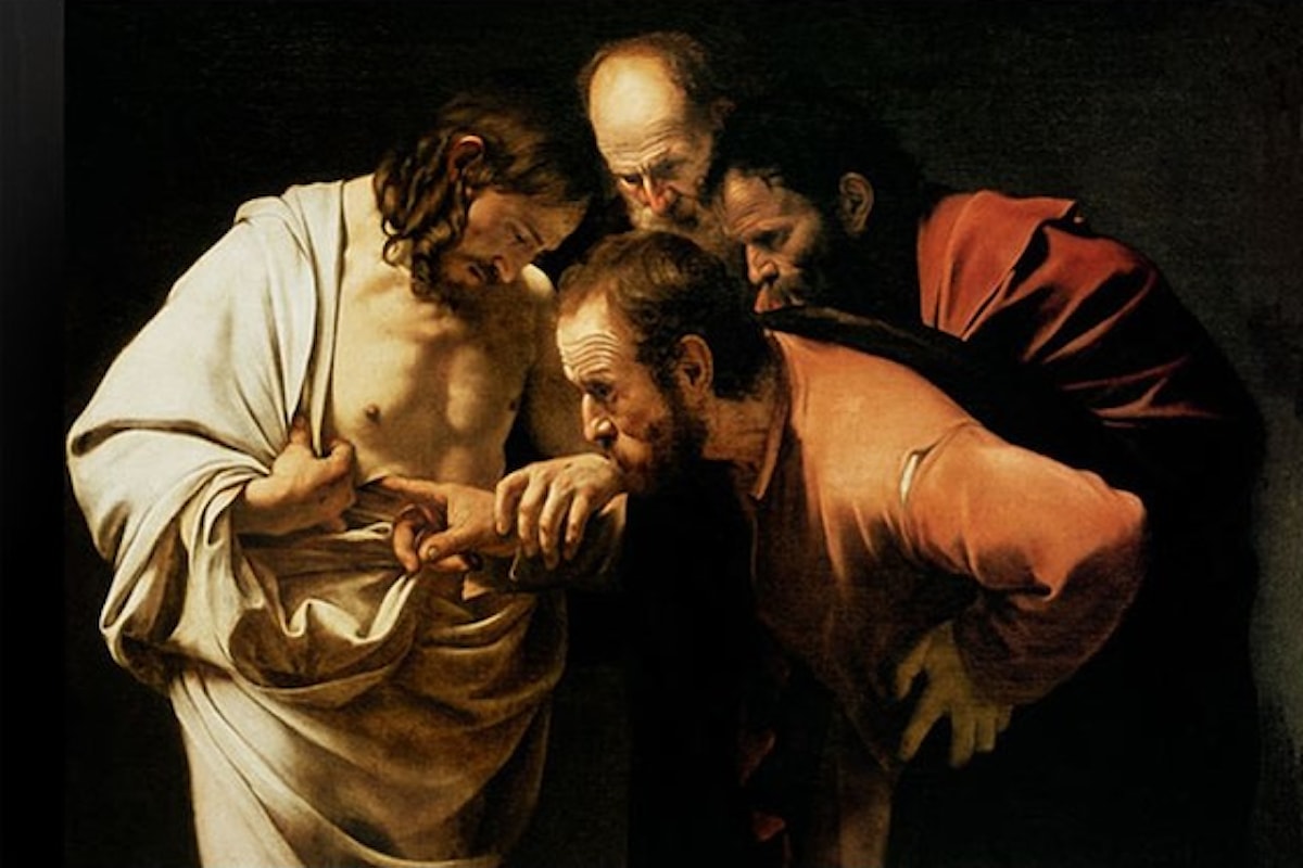 Una riflessione del vescovo Franco Giulio Brambilla che mette al centro la famosa opera di Caravaggio “L’incredulità di Tommaso”