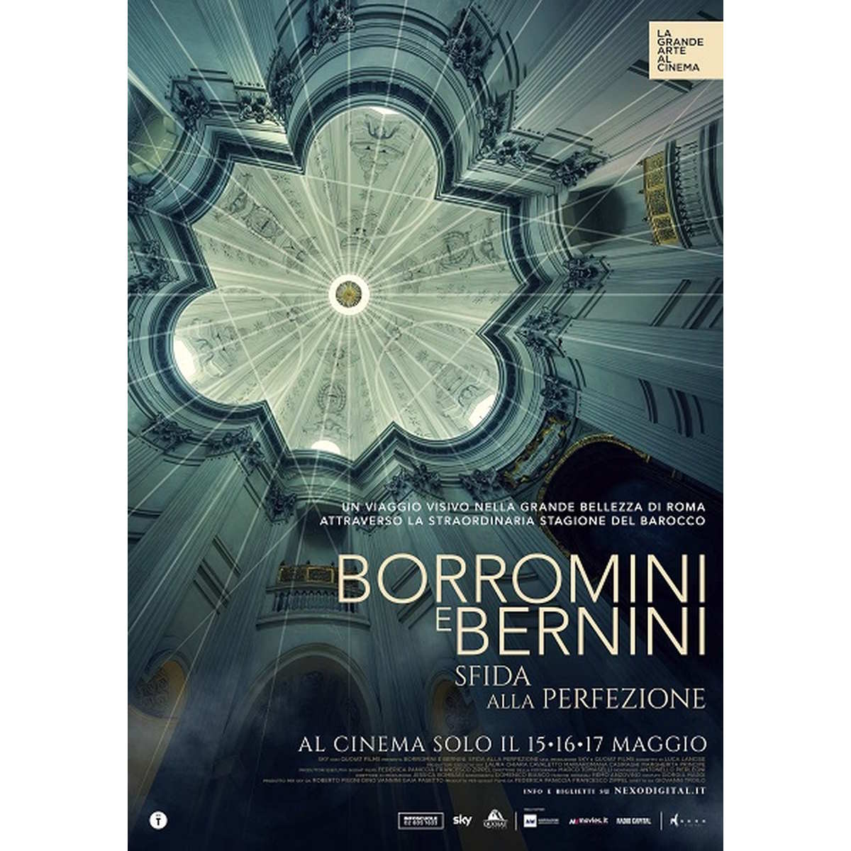 Per la grande arte al cinema:Borromini e Bernini. Solo 15-16-17 maggio