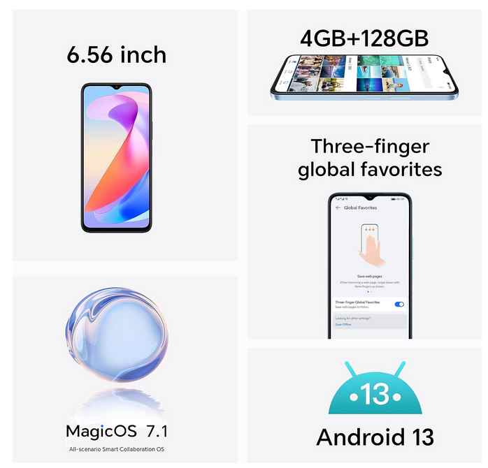 HONOR X6a: Display Full View 6,56 a 90Hz, Batteria 5200mAh e Super Charge 22,5W