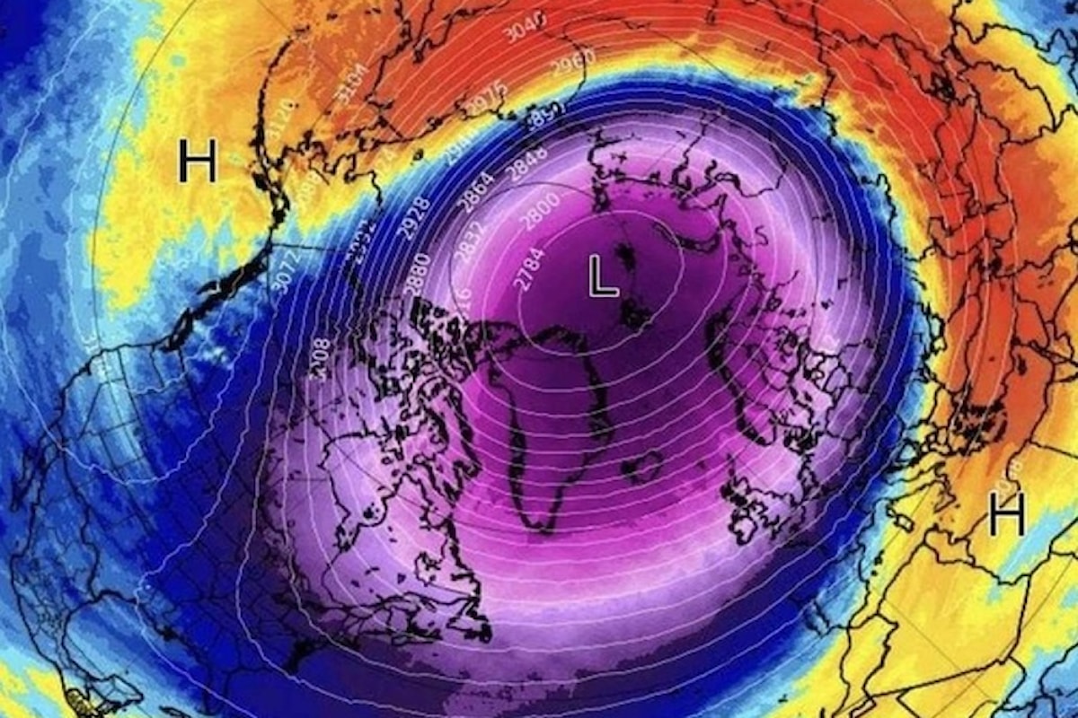 Il Vortice Polare Artico: Un Fenomeno Invertito