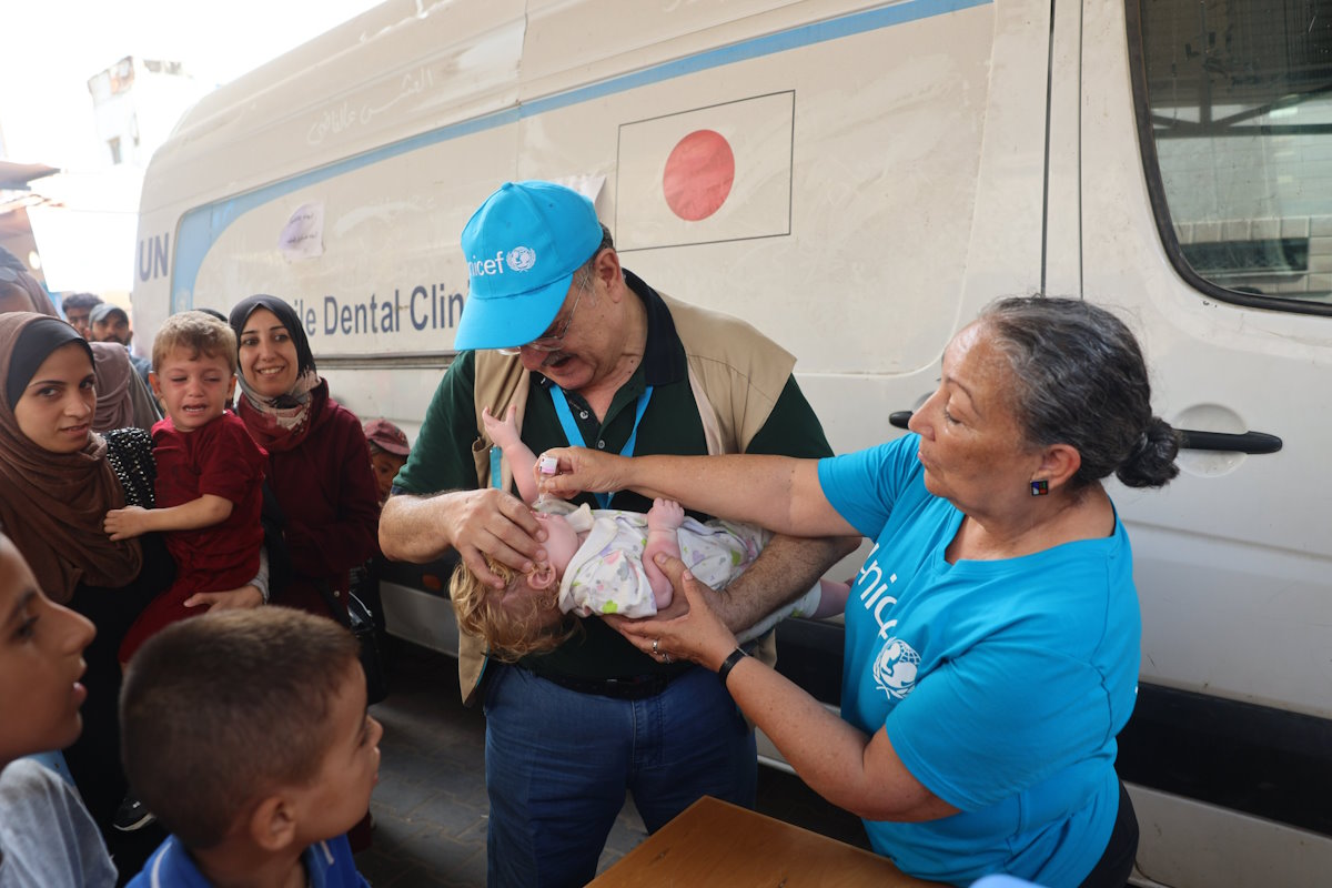 UNICEF: più di 85.000 i bambini vaccinati domenica contro la polio