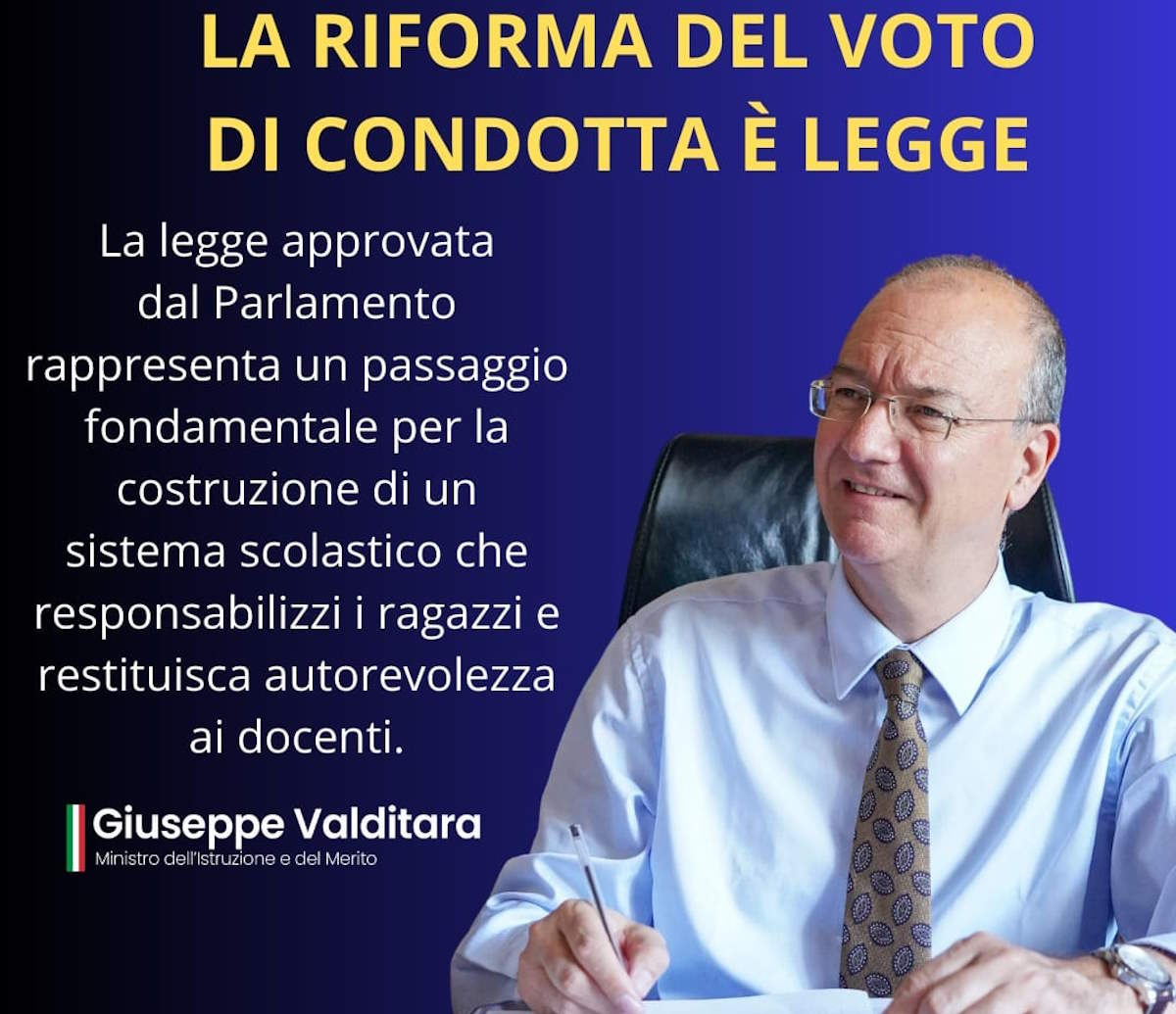 (Post)fascisti in festa: approvata la legge che rimette al centro l’educazione, il rispetto e un sano rapporto tra studenti e docenti