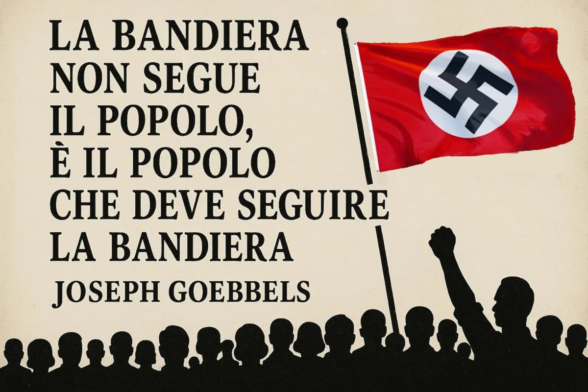 A Bolzano, un consigliere comunale di FdI posta via social la sua indignazione per la bandiera arcobaleno... citando Goebbels!