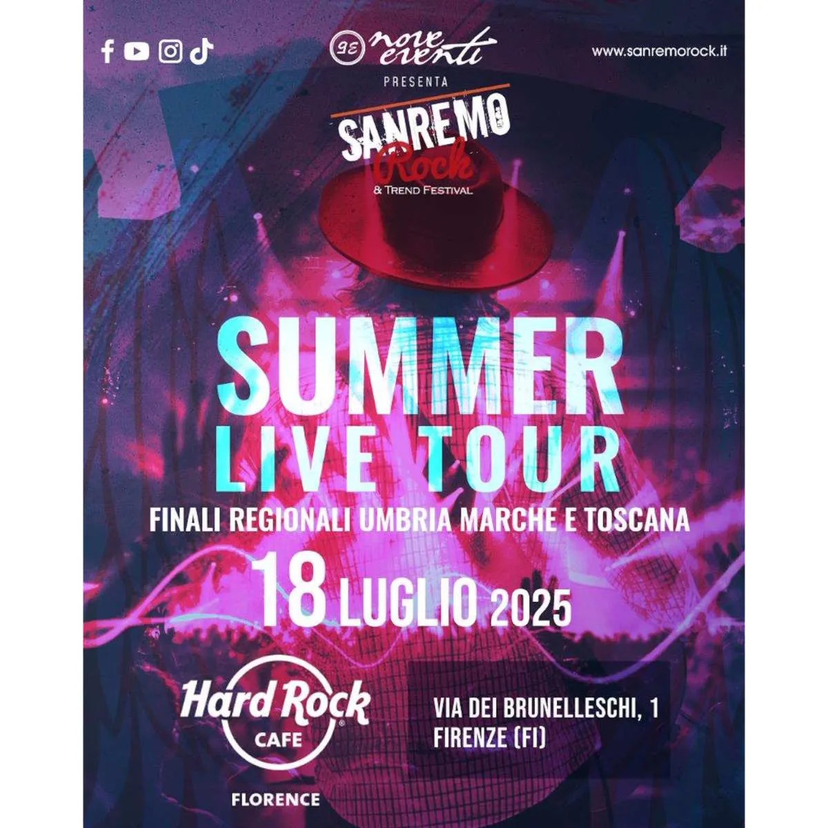 All’Hard Rock Cafe di Firenze arriva Sanremo Rock & Trend Festival - Live Tour 2025