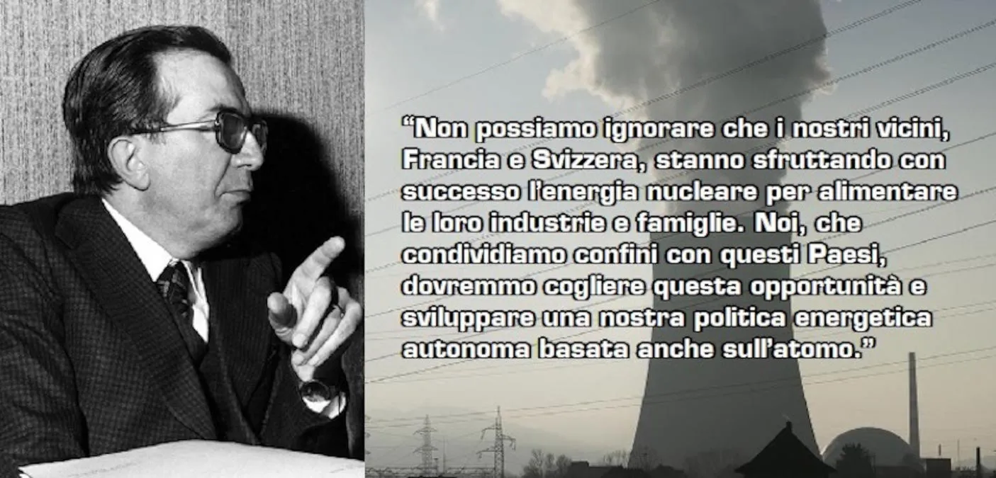 Quando Andreotti strizzava l’occhio alle centrali nucleari in Italia…