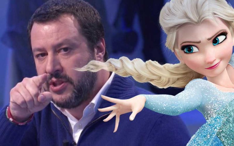 Elsa di Frozen sarà lesbica ma Salvini non ci sta: no a un “mondo al contrario”