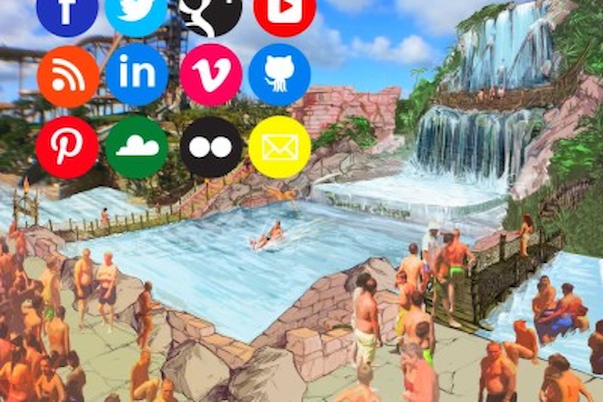 Uno scivolo acquatico genera automaticamente contenuti da condividere sui social network: succede ad Aqualandia!