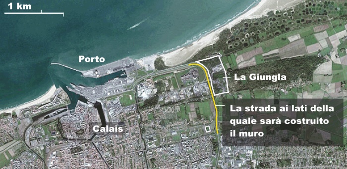 Entro il mese inizio dei lavori per il muro di Calais, nel tentativo di bloccare i migranti