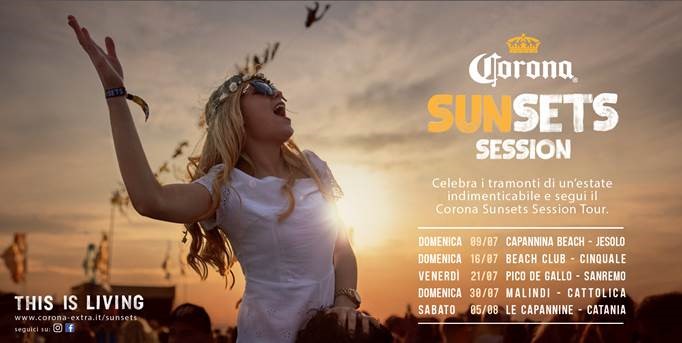 Corona Sunsets Tour 2017: vivere il tramonto non è mai stato così unico