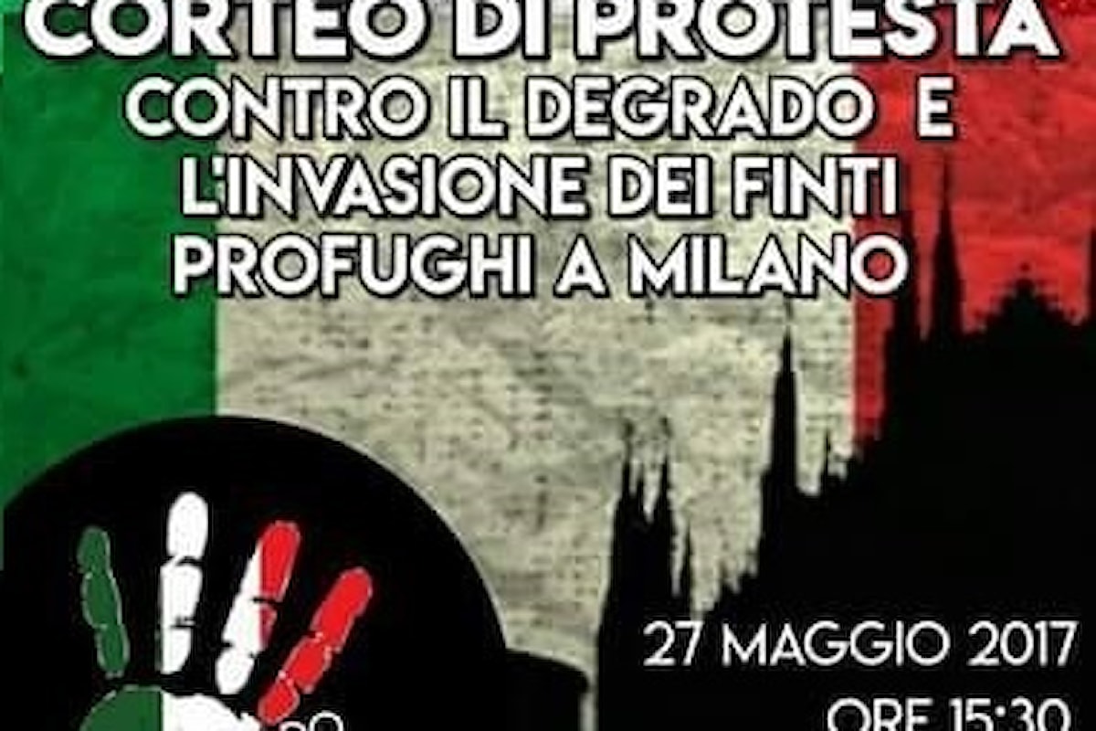 Il Movimento Sociale al corteo di Milano contro il degrado