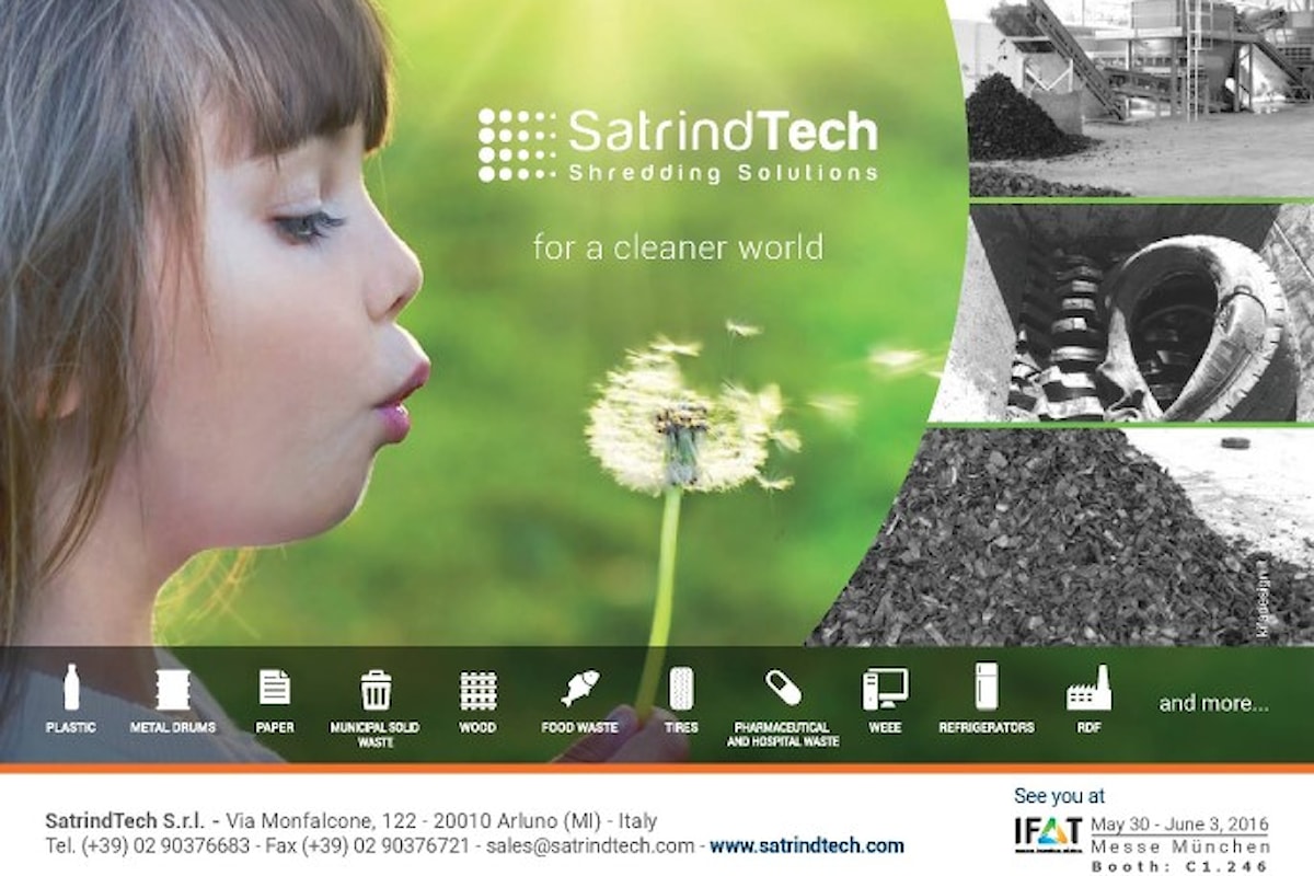 SatrindTech all'IFAT 2016 – Stand C1.246