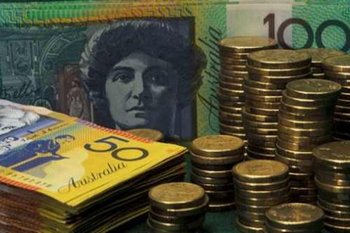 Valute: aussie in discesa dopo il report sui prezzi al consumo in Australia