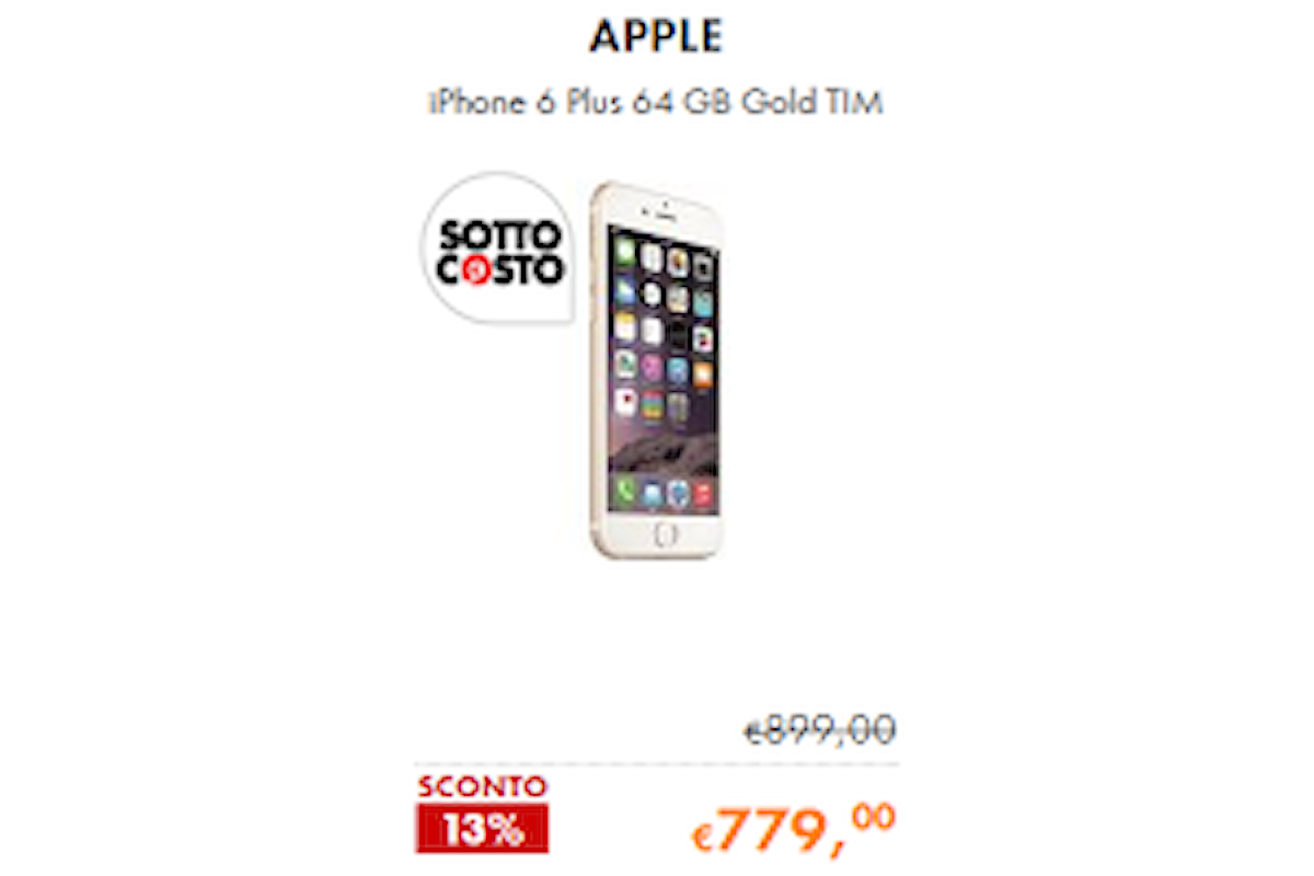 Cooponline, iPhone in offerta fino al 27 aprile