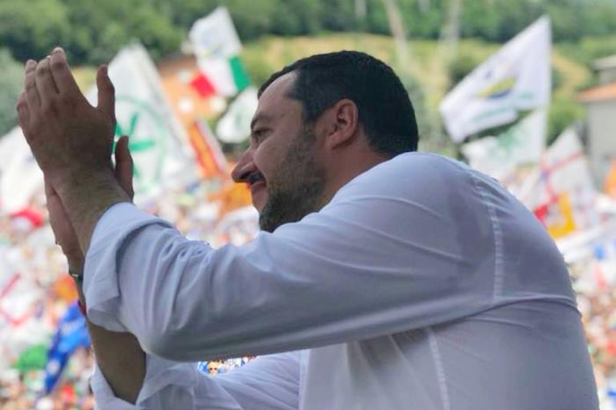 A Pontida Salvini elenca i risultati ottenuti dalla Lega in un mese di governo