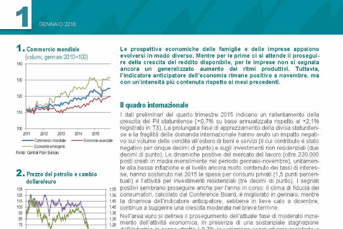 Istat: vista tra luci e ombre l'economia italiana per i prossimi mesi