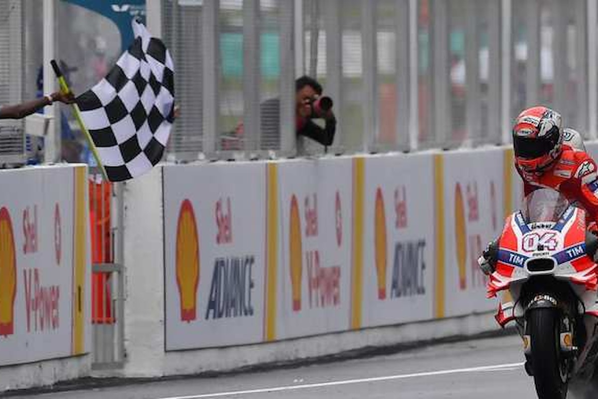 MotoGP 2016. A Sepang vince Dovizioso, Rossi è secondo, anche nel mondiale