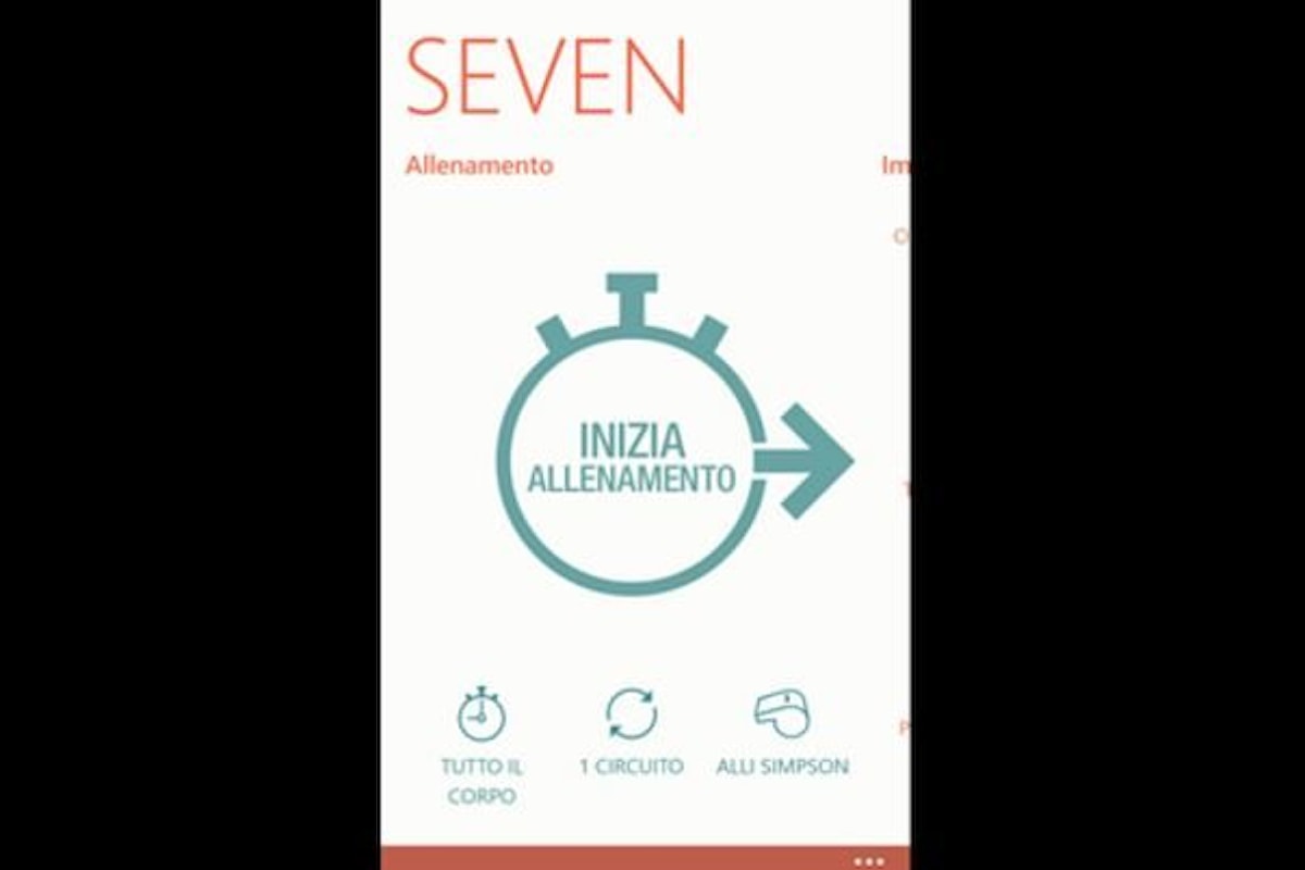 Applicazione che ti tiene in forma con 7 minuti di allenamento quotidiano