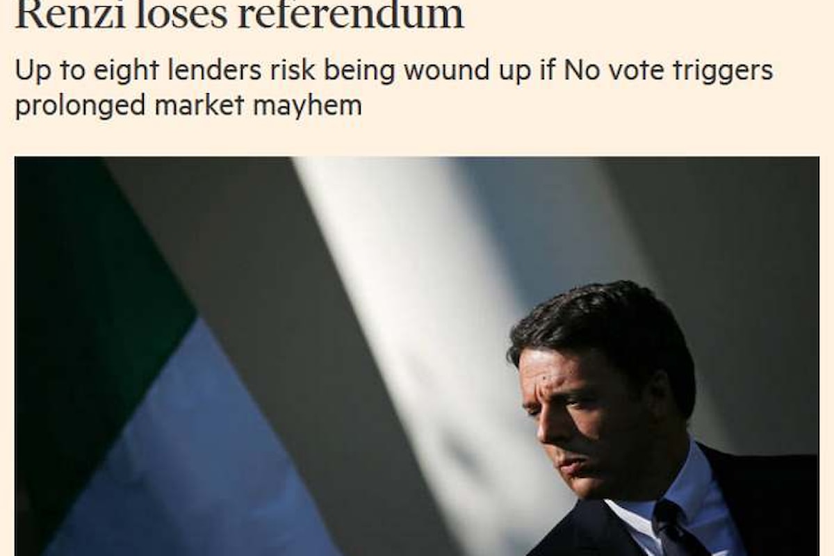 L'incredibile ed insulso articolo del Financial Times per promuovere il Sì al sreferendum costituzionale