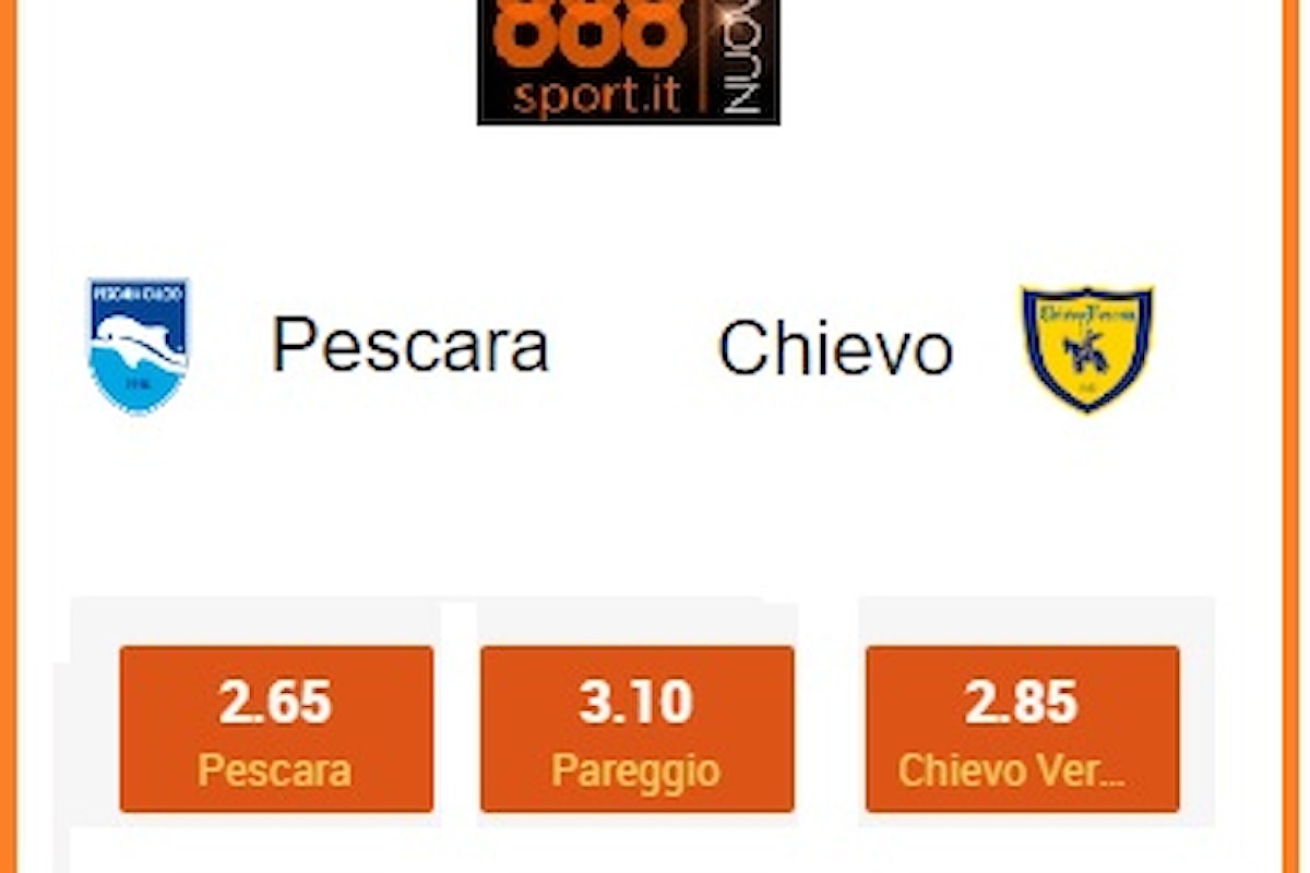 Pescara-Chievo, in lavagna svetta l’Under a 1,69