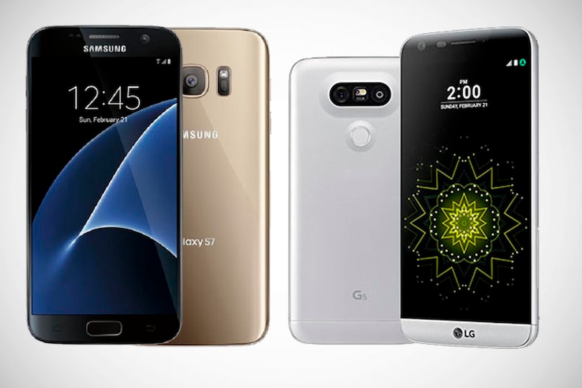 Samsung Galaxy S7 vs LG G5 scontro tra titani