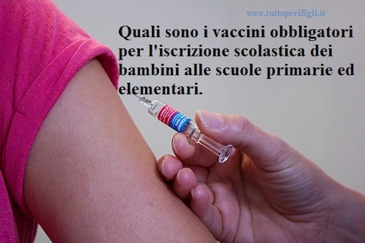 Iscrizione scolastica e vaccini obbligatori
