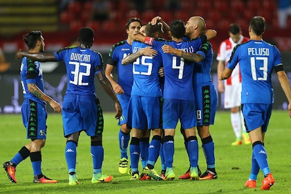 Il Sassuolo supera la Stella Rossa: nel girone con Athletic Bilbao, Genk e Rapid Viena