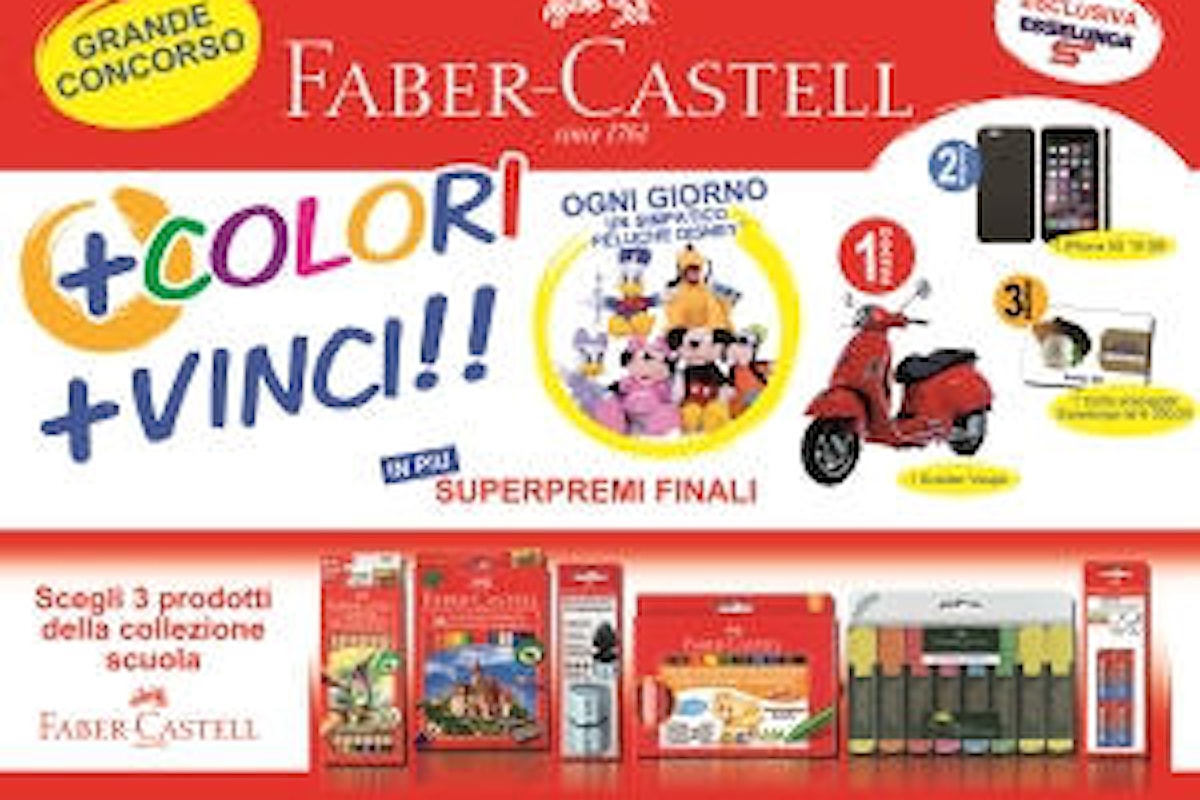 Concorso Faber-Castell Più colori più vinci in collaborazione con Esselunga