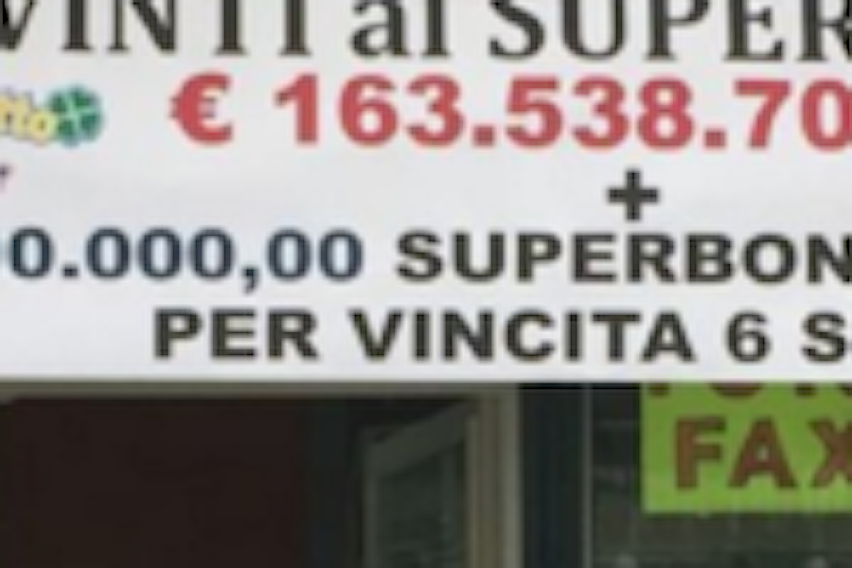 Vinti 212 mila euro al 10 e Lotto a Vibo Valentia, nella ricevitoria delle vincite record